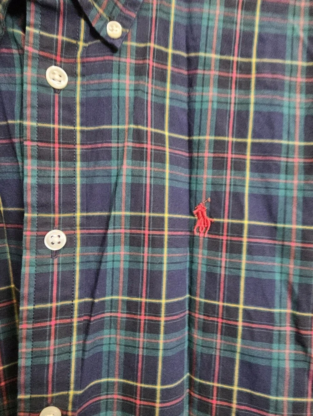 Ralph Lauren big boys XL 20 plaid long sleeve buttoned shirt boy youth kids top